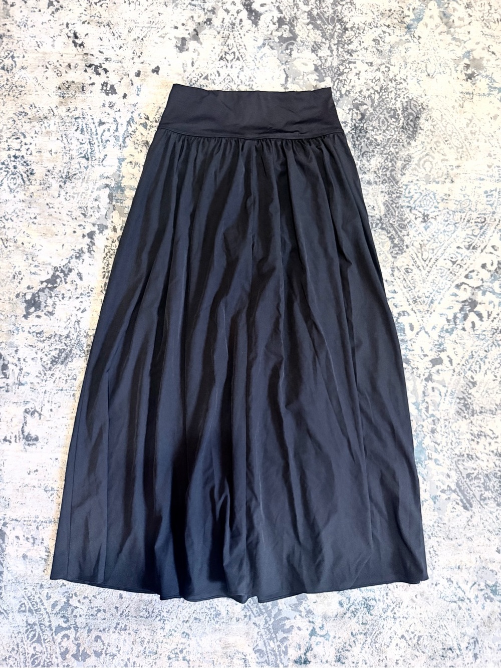 HALARA Breezeful High waisted Black Maxi Skirt Sz M Built In Shorts Center Split - Picture 2 of 10
